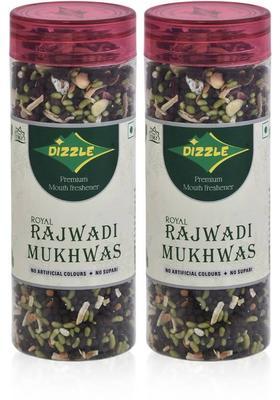 Dizzle Royal Rajwadi Mukhwas Combo | Sweet & Fresh Royal Treat Mint, Rose, Refreshing, Cooling Mouth Freshener&nbsp;&nbsp;(2 X 210 G)