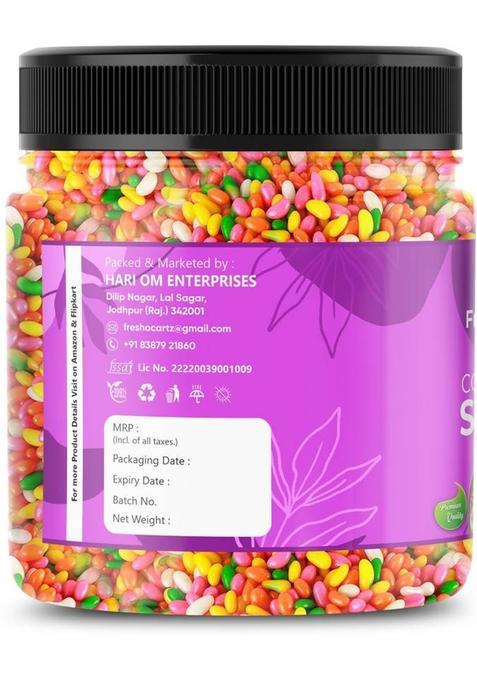 Freshocartz Colourful Sugar Coated Saunf | Coloured Sauf | Sugar Coated Fennel Seeds | Sweet, Mukhwas Mouth Freshener (400 G)