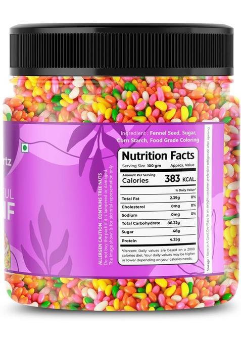 Freshocartz Colourful Sugar Coated Saunf | Coloured Sauf | Sugar Coated Fennel Seeds | Sweet, Mukhwas Mouth Freshener (400 G)
