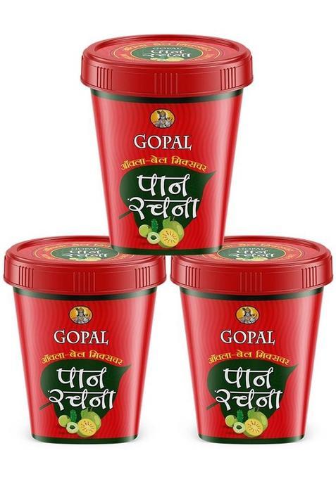 Gopal Pan Ki Jaan Khus With Device Paan Rachna Amla Bael Mixture | Natural Mouth Freshener & Digestive Mukhwas Amla, Bael Mouth Freshener&nbsp;&nbsp;(3 X 50 G)