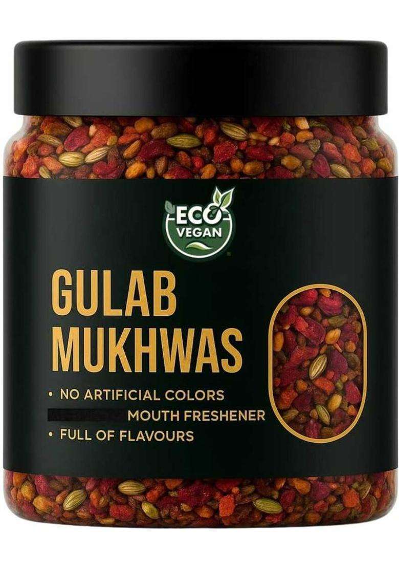 Eco Vegan Gulab Mukhwas 250G Gulab Mouth Freshener&nbsp;&nbsp;(250 G) - Indya