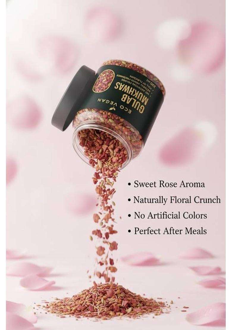 Eco Vegan Gulab Mukhwas 250G Gulab Mouth Freshener&nbsp;&nbsp;(250 G) - Indya