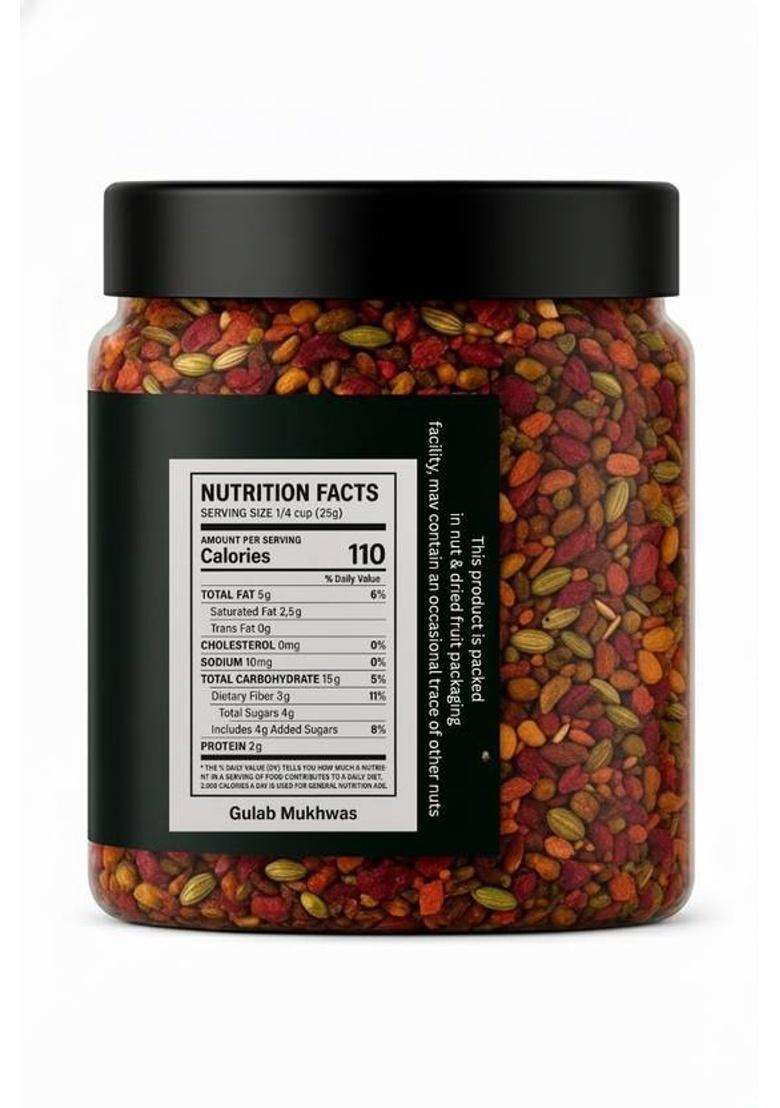 Eco Vegan Gulab Mukhwas 250G Gulab Mouth Freshener&nbsp;&nbsp;(250 G) - Indya