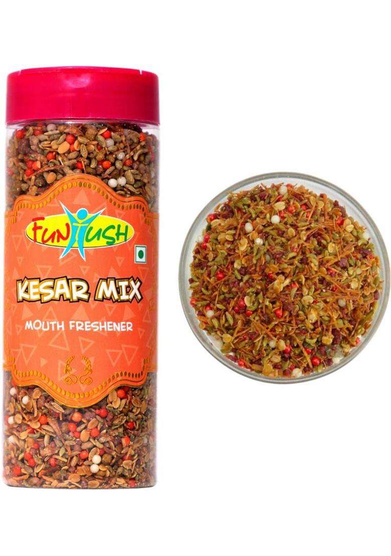 Funtush Kesar Mix Mukhwas 200 Grams Bottle | Mukhwas Mouth Freshener Mixed Mouth Freshener&nbsp;&nbsp;(2 X 1 Pieces) - Indya