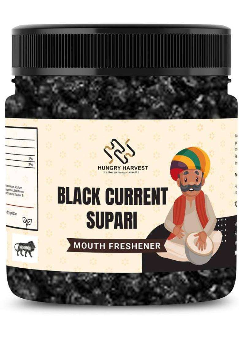 Hungry Harvest Black Current Supari Mukhwas Mix Saunf Mukhwas After Meal| Jar Pack Mukhwas Mouth Freshener&nbsp;&nbsp;(150 G) - Indya