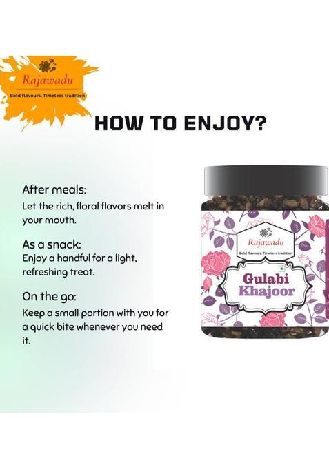 Rajawadu Gulabi Khajoor Mukhwas | Sweet Dates Mukhwas | Tasty Mouth Freshener Gulabi Khajoor Mukhwas, Sweet Dates Mukhwas, Khajoor Mukhwas, Tasty Khajoor Mouth Freshener (0.3 Kg)