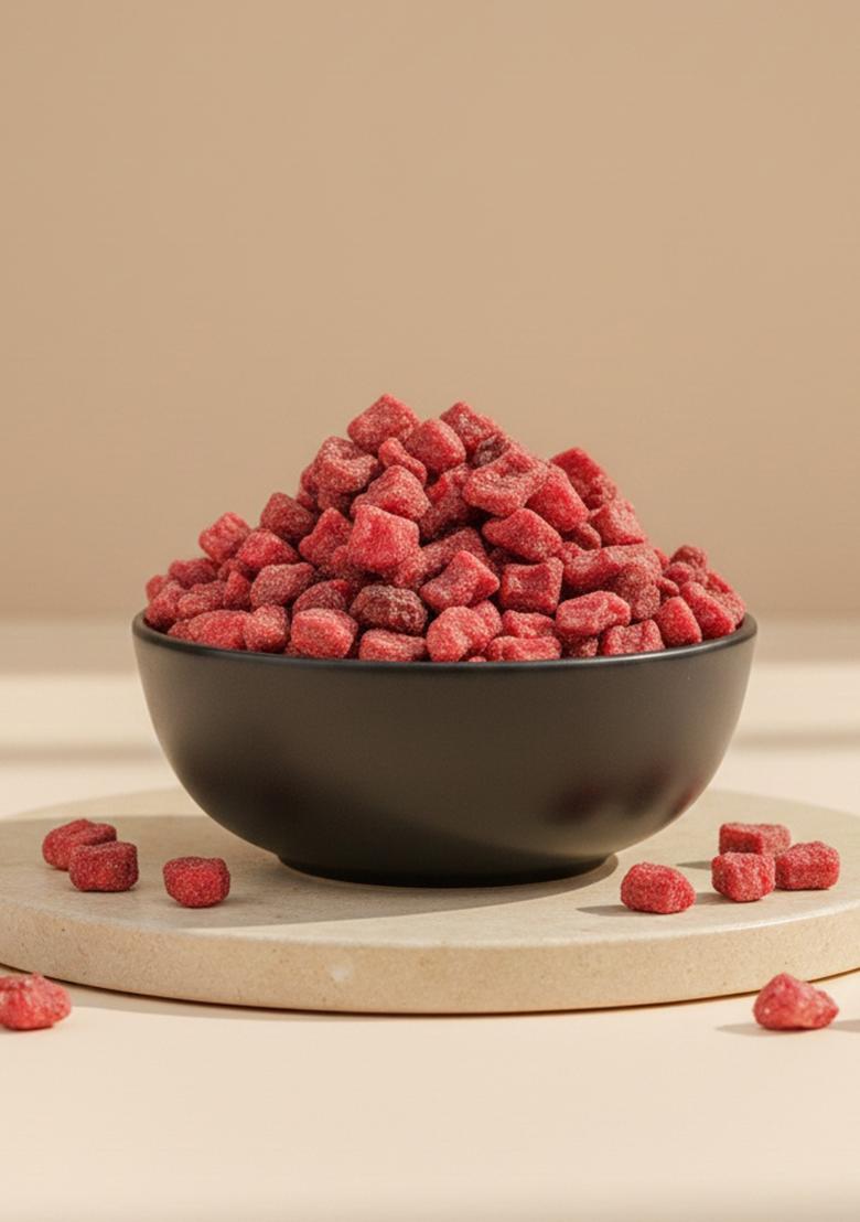 Veganic Pink Dried Dates Mouth Freshener | Gulab Khajur Supari Mukhwas Sweet Mouth Freshener (200 G)