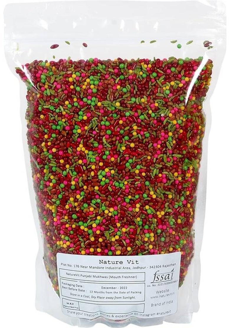 Nature Vit Punjabi Mukhwas – Traditional Indian Mouth Freshener With Authentic Flavor Paan Mouth Freshener (400 G)