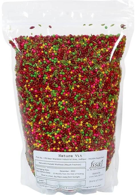Nature Vit Punjabi Mukhwas – Traditional Indian Mouth Freshener With Authentic Flavor Paan Mouth Freshener (400 G)