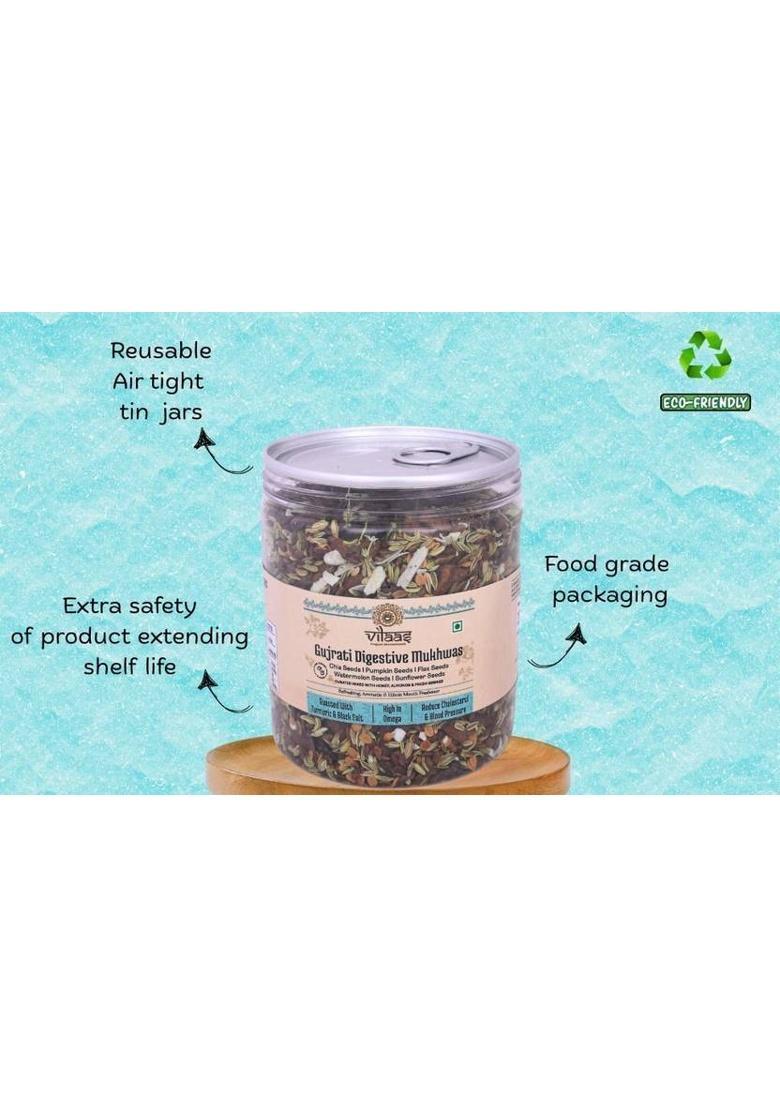 Vilaas Gujarati Digestive Mix | Royal Mukhwas | Mouth Freshener & Fibre Sweet Mouth Freshener (600 G)
