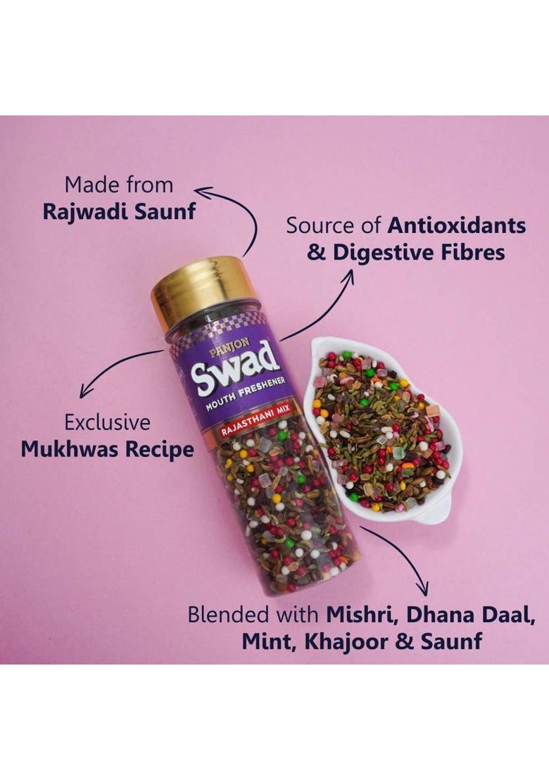 Swad Mukhwas Rajasthani Mix, 2 Pack X 150 Gms Mukhwas Rajasthani Mix, 2 Mouth Freshener (2 X 150 G)