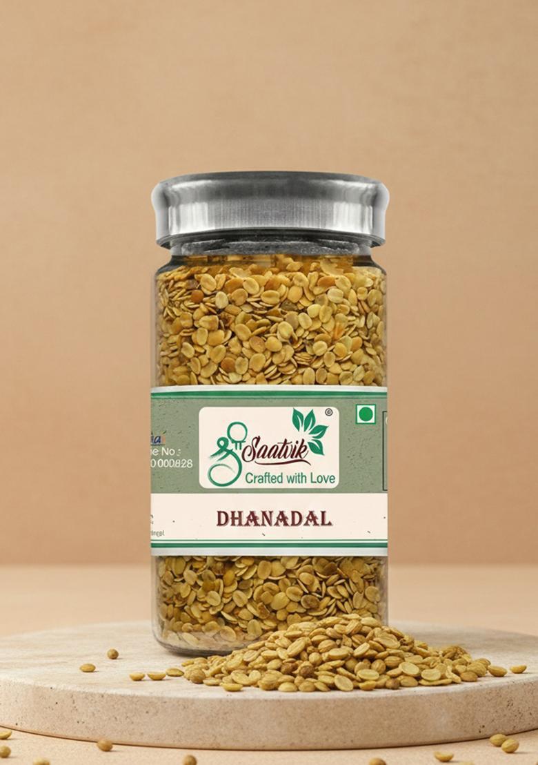 Shree Saatvik Dhanadal | Mouth Freshener | Coriander Seeds Roasted Mukhwas Mouth Freshener (0.13 Kg)