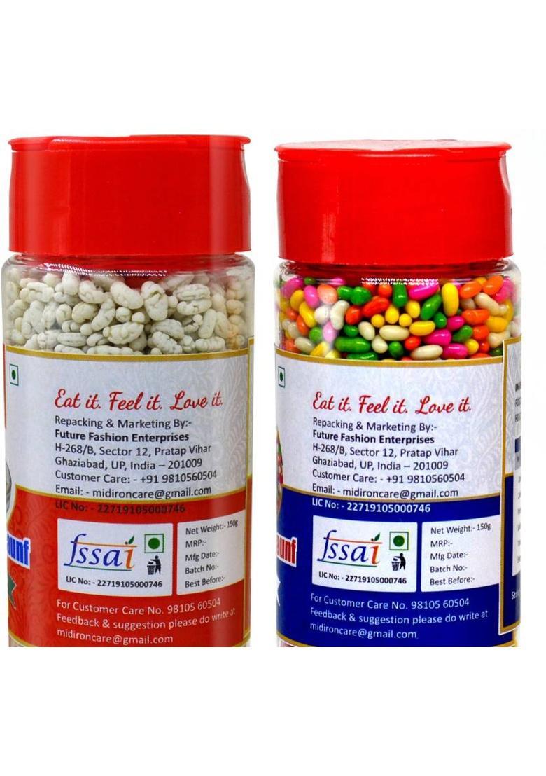 Midiron Mukhwas Pack 2, Sweet Mix Colorful Saunf & Madrasi Paan Mukhwas (150 Gm Each) Paan Mouth Freshener (2 X 150 G)