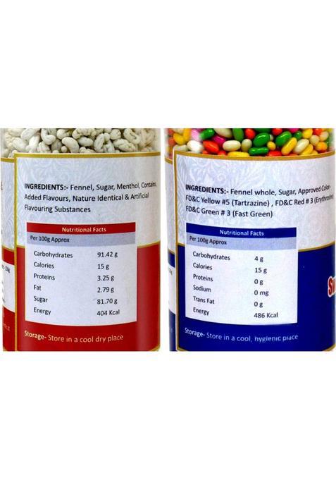 Midiron Mukhwas Pack 2, Sweet Mix Colorful Saunf & Madrasi Paan Mukhwas (150 Gm Each) Paan Mouth Freshener (2 X 150 G)