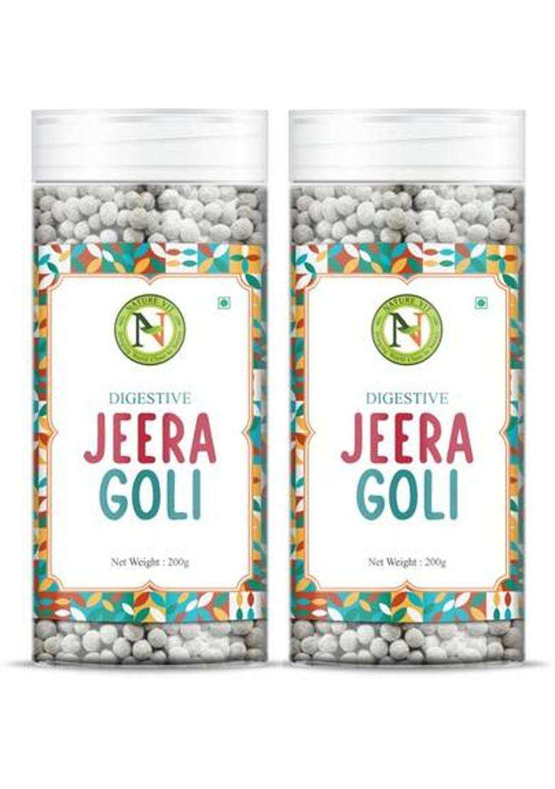 Nature Vit Digestive Jeera Goli Mukhwas, Mouth Freshener, Digestive, After-Meal Snack Jeera Mouth Freshener&nbsp;&nbsp;(400 G) - Indya