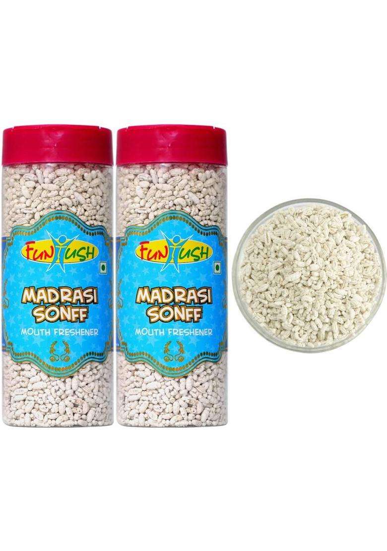 Funtush Madrasi Saunf Mukhwas 270 Grams Bottle | Mukhwas Mouth Freshener | Saunf Mukhwas Mixed Mouth Freshener&nbsp;&nbsp;(2 X 1 Pieces) - Indya