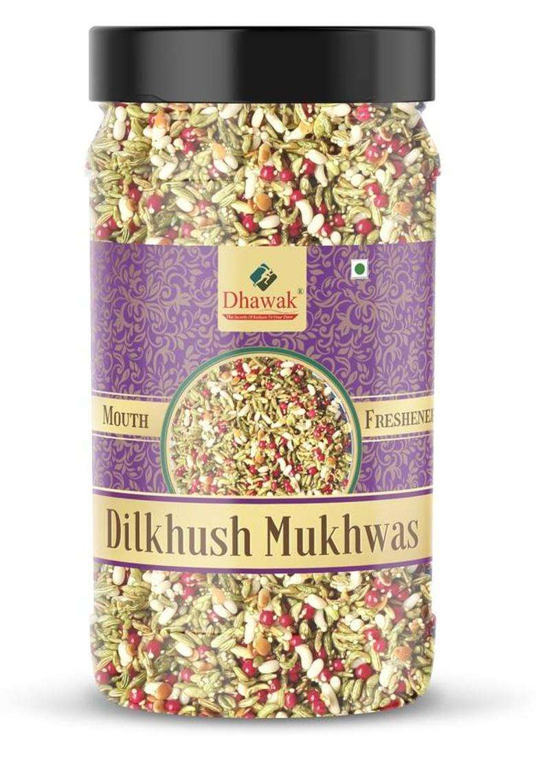 Dhawak Dilkush Mukhwas Home Made Dilkush Mouth Freshner | Digestive, After-Meal,Mukhwas Sweet Mouth Freshener&nbsp;&nbsp;(800 G) - Indya