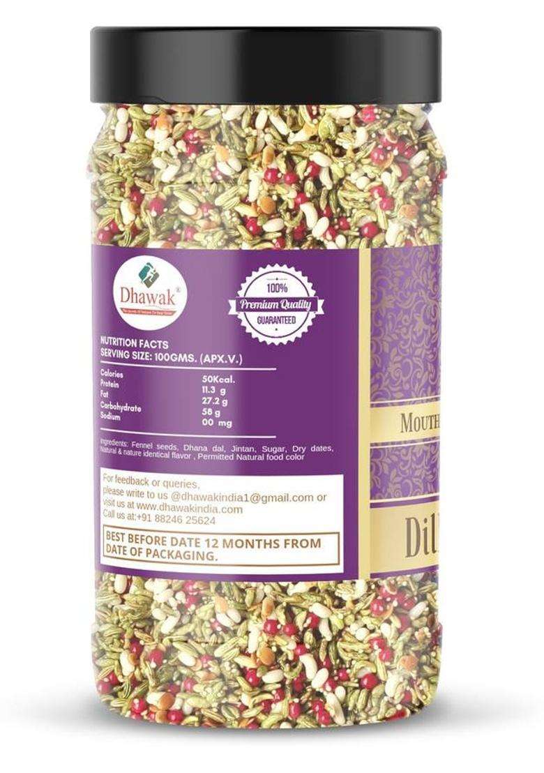 Dhawak Dilkush Mukhwas Home Made Dilkush Mouth Freshner | Digestive, After-Meal,Mukhwas Sweet Mouth Freshener&nbsp;&nbsp;(800 G) - Indya