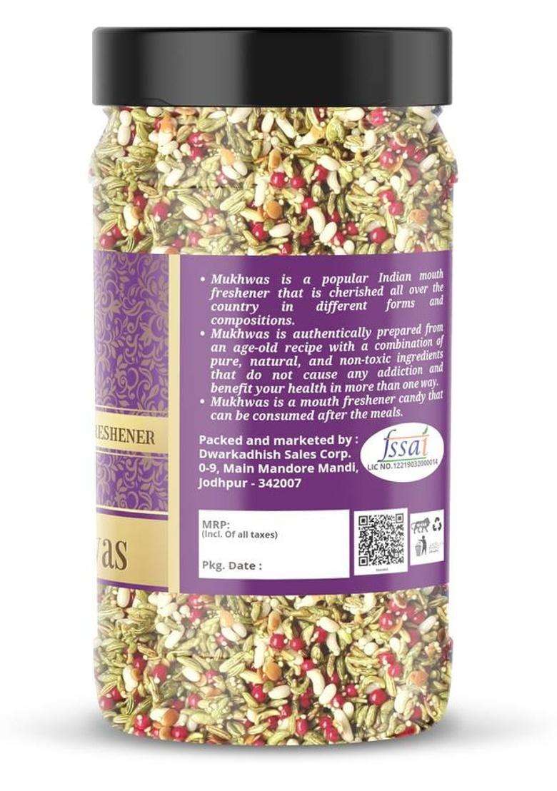 Dhawak Dilkush Mukhwas Home Made Dilkush Mouth Freshner | Digestive, After-Meal,Mukhwas Sweet Mouth Freshener&nbsp;&nbsp;(800 G) - Indya