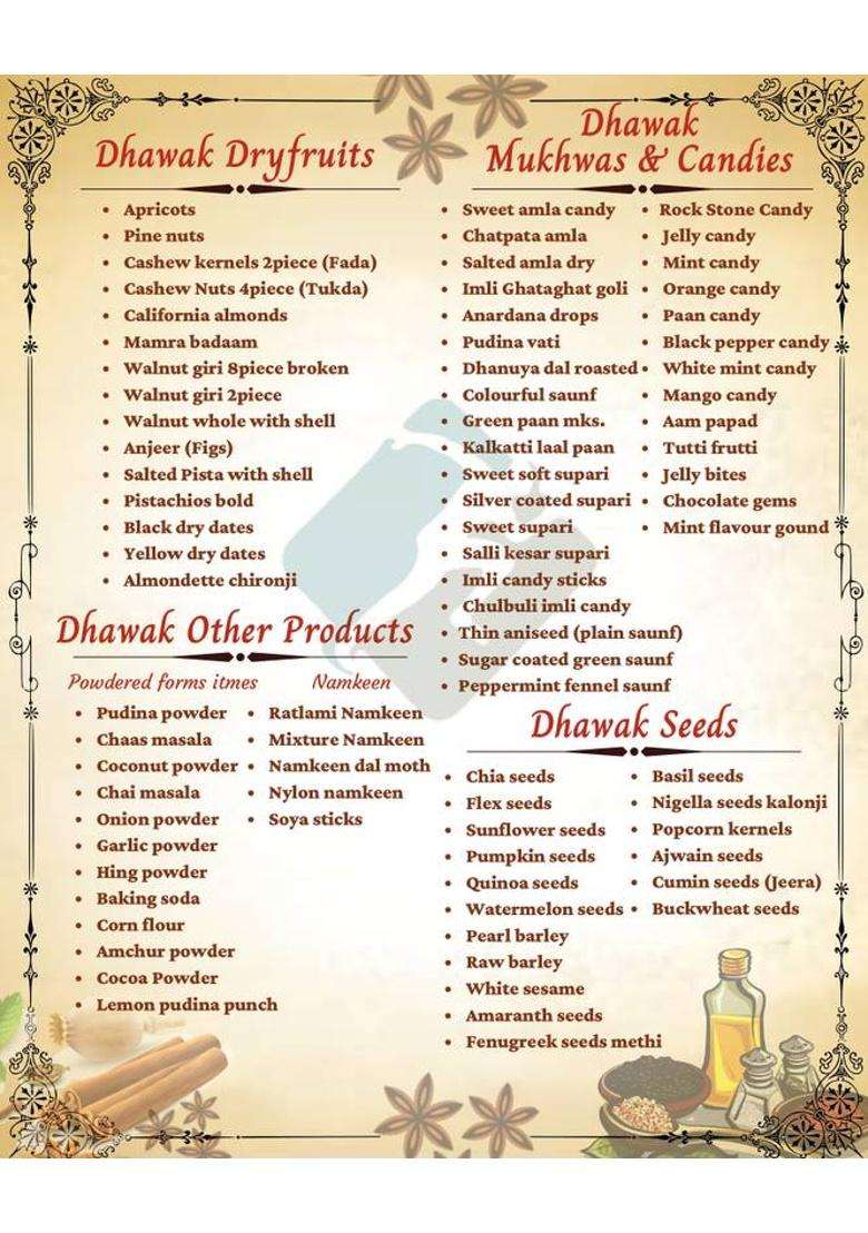 Dhawak Dilkush Mukhwas Home Made Dilkush Mouth Freshner | Digestive, After-Meal,Mukhwas Sweet Mouth Freshener&nbsp;&nbsp;(800 G) - Indya