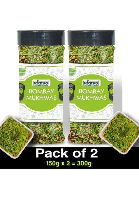 Mickno Organics Pack Of 2 Bombay Mukhwas Mix, Saunf(150G Each) Mint, Sweet, Mouth Freshener&nbsp;&nbsp;(2 X 150 G)