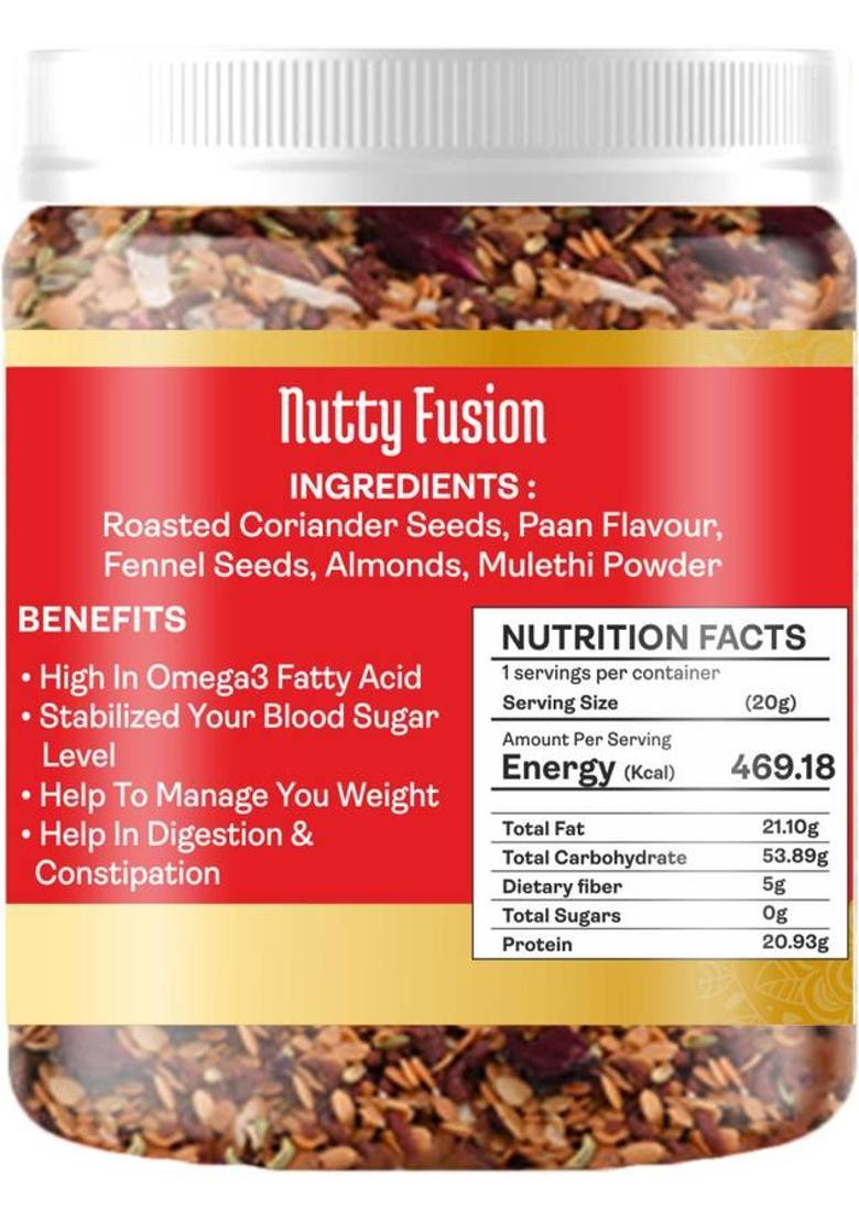 Vilaas Dried Nutty Fusion | Healthy, Delicious Snack With Nuts & Fruits Sweet Mouth Freshener (600 G)