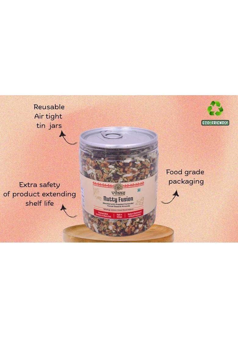 Vilaas Dried Nutty Fusion | Healthy, Delicious Snack With Nuts & Fruits Sweet Mouth Freshener (600 G)