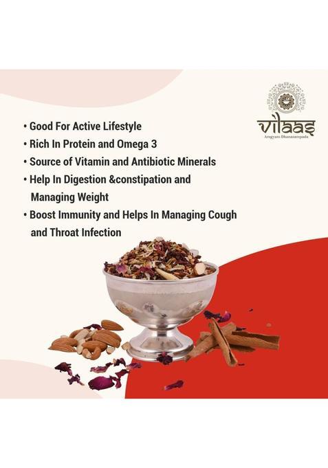 Vilaas Dried Nutty Fusion | Healthy, Delicious Snack With Nuts & Fruits Sweet Mouth Freshener (600 G)