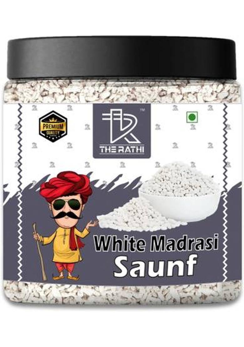 The Rathi Madrasi Saunf | White Madrasi Saunf | Mukhwas | After Meal Digestives Mukhwas Mint Mouth Freshener (250 G)