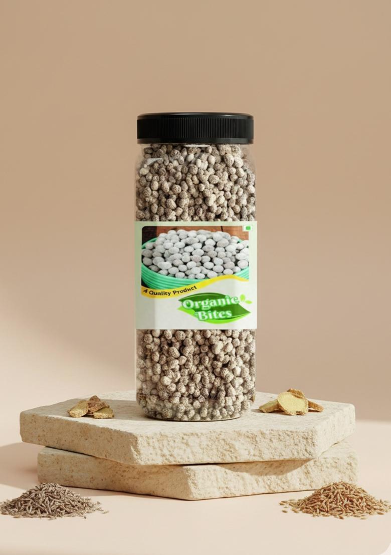Organic Bites Digestive Jeera Goli Mukhwas (Jeera Goli Churan) Jar Pack Mouth Freshner Mouth Freshener (200 G)