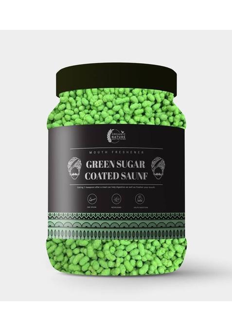 Organic Nature Homemade Green Sugar Coated Saunf Mukhwas 150 Gms Mouth Freshener [Jar Pack] Fennel Mouth Freshener&nbsp;&nbsp;(150 G)