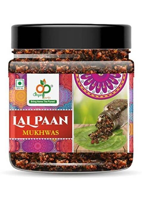 Organic Purify Calcutta Paan Mukhwas , 300 G Jar Pack Gulkand Pan | Lal Paan Paan Mouth Freshener&nbsp;&nbsp;(300 G)