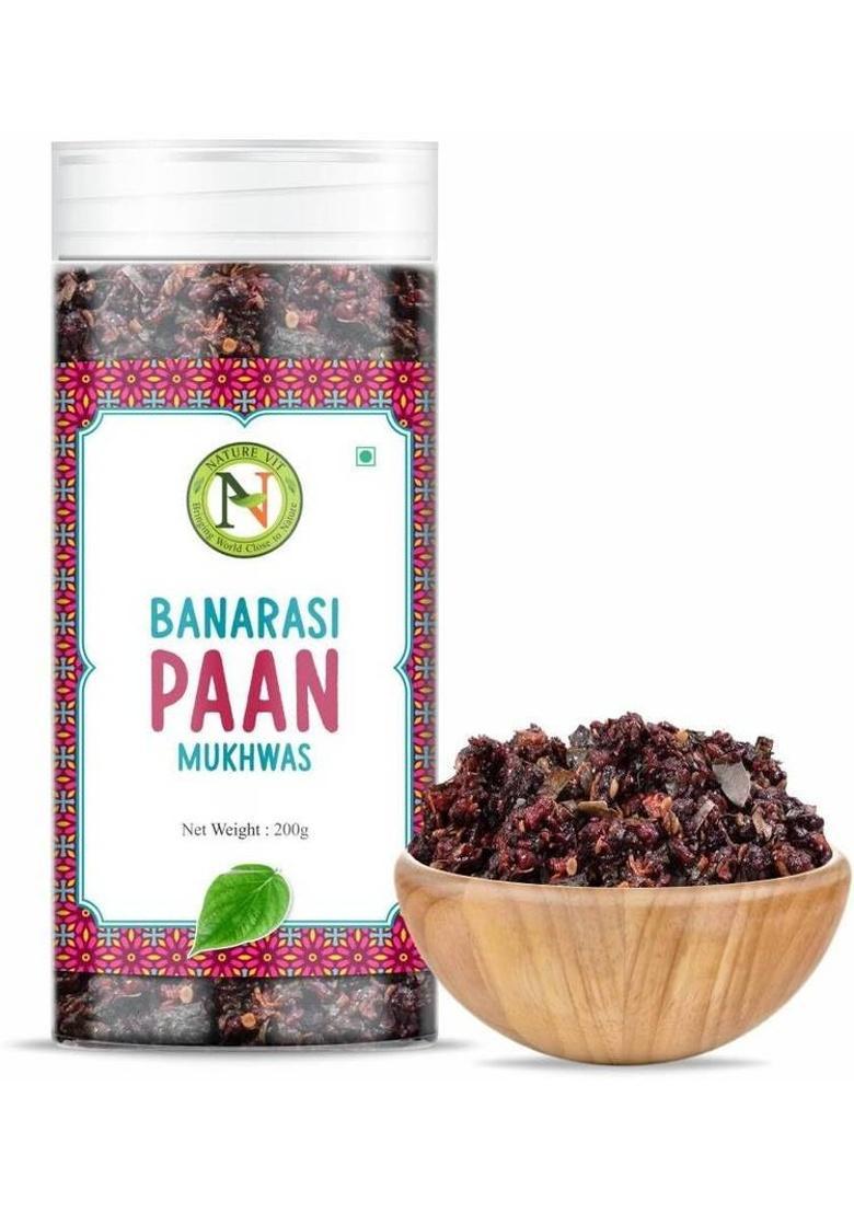 Nature Vit Naturevit Banarasi Paan 200G | Sweet Meetha Paan Mouth Freshener Mukhwas Paan, Mint Mouth Freshener (200 G)