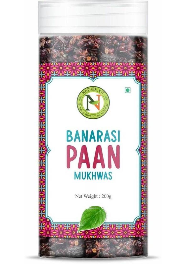 Nature Vit Naturevit Banarasi Paan 200G | Sweet Meetha Paan Mouth Freshener Mukhwas Paan, Mint Mouth Freshener (200 G)