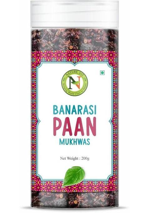 Nature Vit Naturevit Banarasi Paan 200G | Sweet Meetha Paan Mouth Freshener Mukhwas Paan, Mint Mouth Freshener (200 G)
