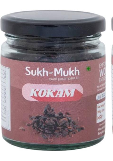 Sukhmukh Mukhwas Sukh-Mukh Kokam | Premium Dried Kokum | Natural Tangy Fruit For Cooking Kokam Mouth Freshener&nbsp;&nbsp;(100 G)