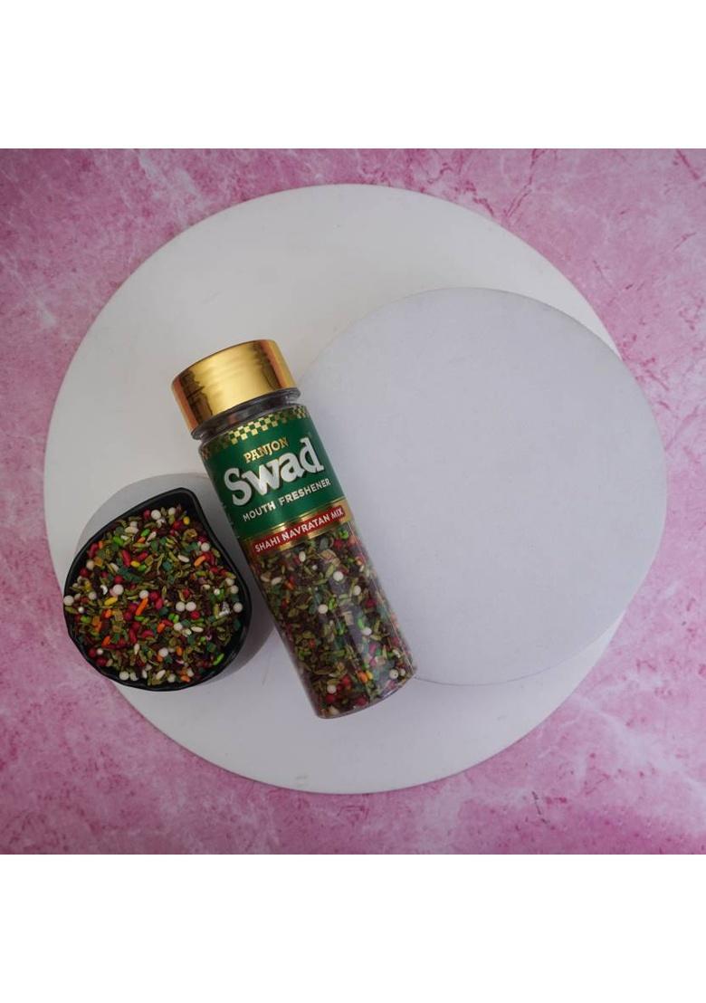 Swad Shahi Navratan Mix Mukhwas Mouth Freshener (100% Natural & Digestive), 2 Bottles, 280G Shahi Navratan Mix Mukhwas Mouth Freshener (100% Natural & Digestive) Mouth Freshener (2 X 140 G)