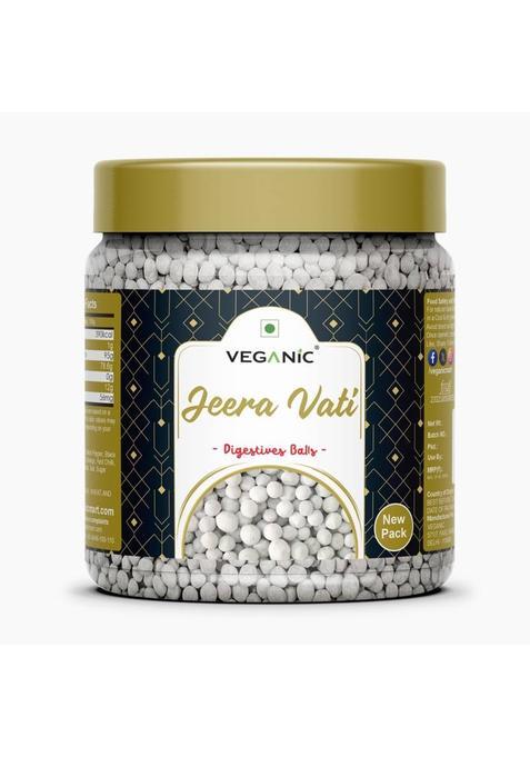 Veganic Jeera Vati (Cumin Flavour) Jeeravati Mouth Freshener Churan After-Meal Mukhwas Tangy Mouth Freshener&nbsp;&nbsp;(200 G)