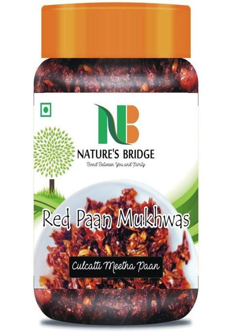 Nature'S Bridge Red Paan Mukhwas Jar Pack (300 Gm) / Culcatta Meetha Paan / Sweet Paan Mukhwas / Pan Paan Mouth Freshener&nbsp;&nbsp;(300 G)
