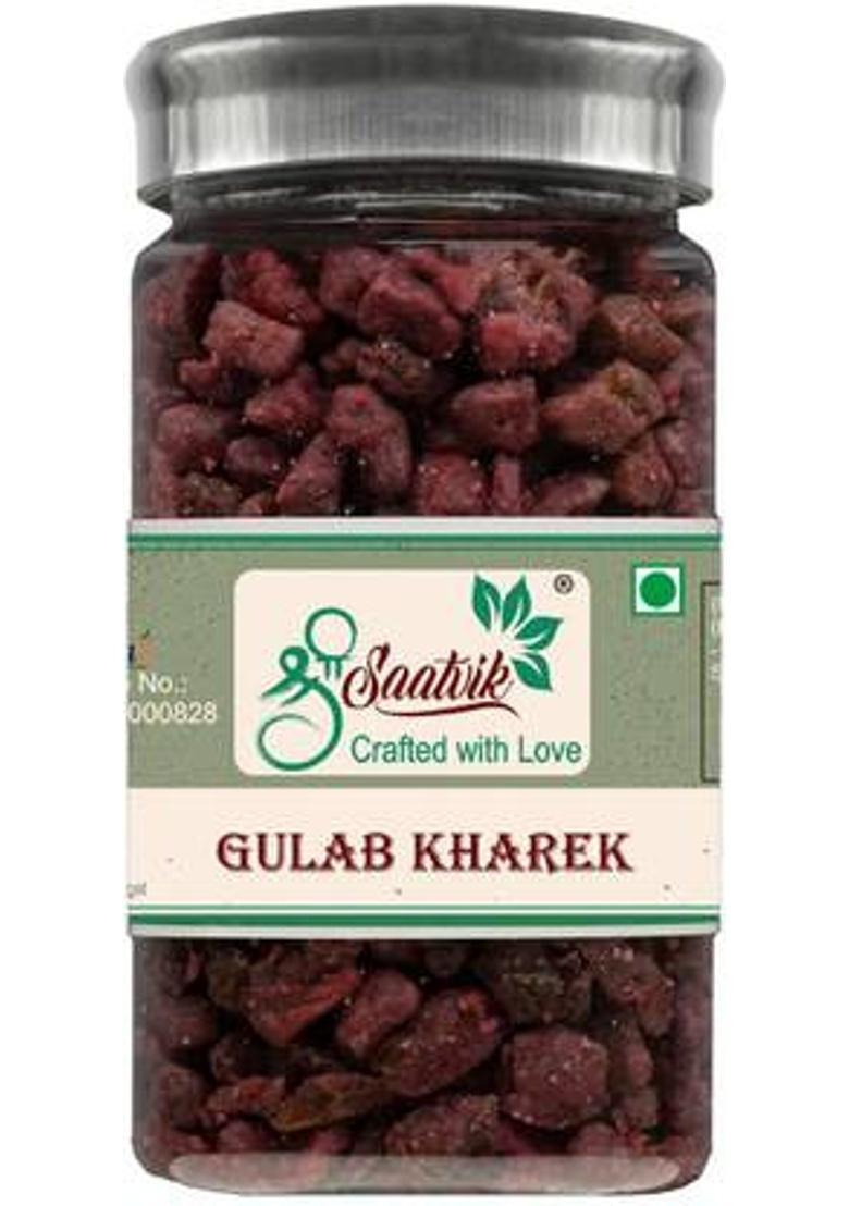 Shree Saatvik Gulab Kharek | Rose Dried Dates | Mouth Freshener Mukhwas Mouth Freshener (0.13 Kg)