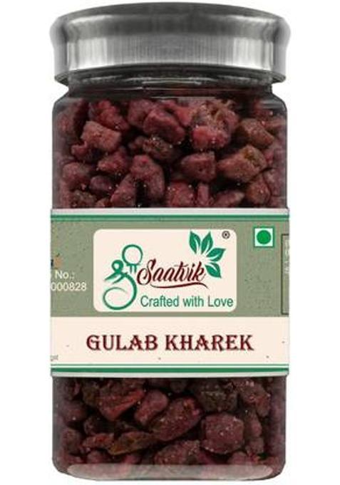 Shree Saatvik Gulab Kharek | Rose Dried Dates | Mouth Freshener Mukhwas Mouth Freshener (0.13 Kg)