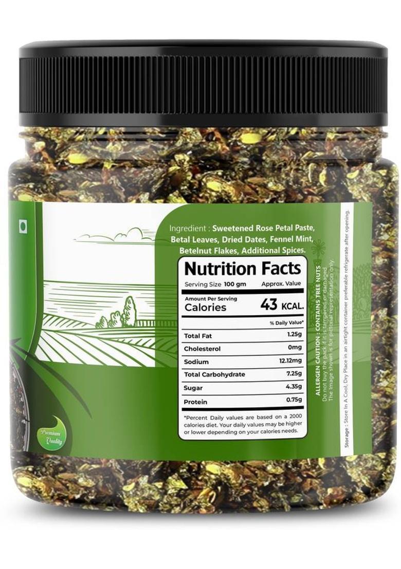 Flavour Mosaic Green Paan | Meetha Paan Mukhwas | Sweet Digestive Mouth Freshener Paan Mouth Freshener (200 G)