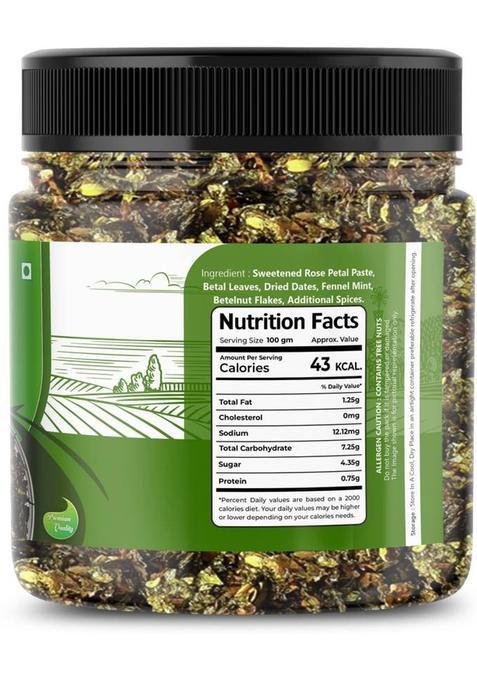 Flavour Mosaic Green Paan | Meetha Paan Mukhwas | Sweet Digestive Mouth Freshener Paan Mouth Freshener (200 G)