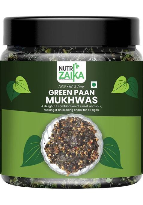 Nutri Zaika Green Paan Mukhwas | Traditional Paan Mouth Freshener | Sweet & Fragrant Mix Sweet & Tangy Mouth Freshener&nbsp;&nbsp;(200 G)
