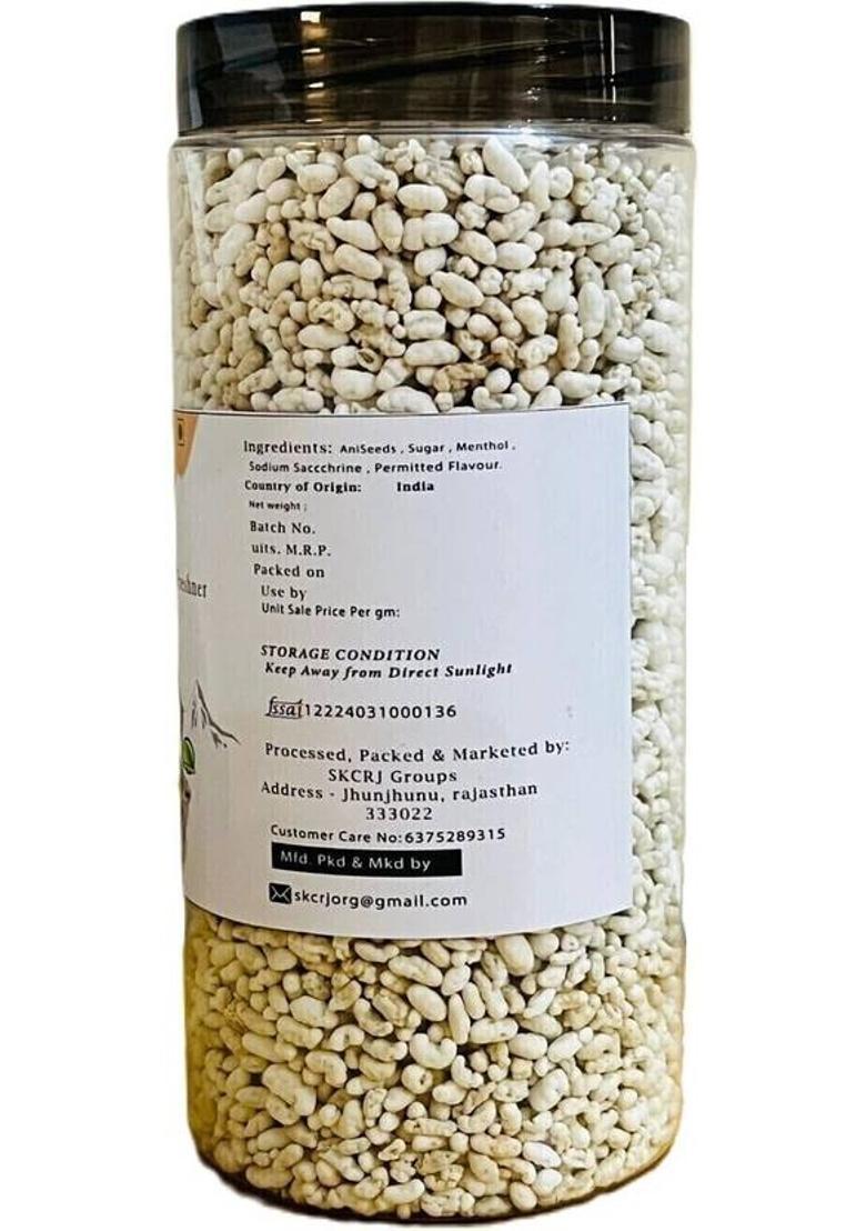 Skcrj White Madrasi Saunf | Peppermint Saunf | Mukhwas | Mouth Freshner Peppermint Mouth Freshener (150 G)