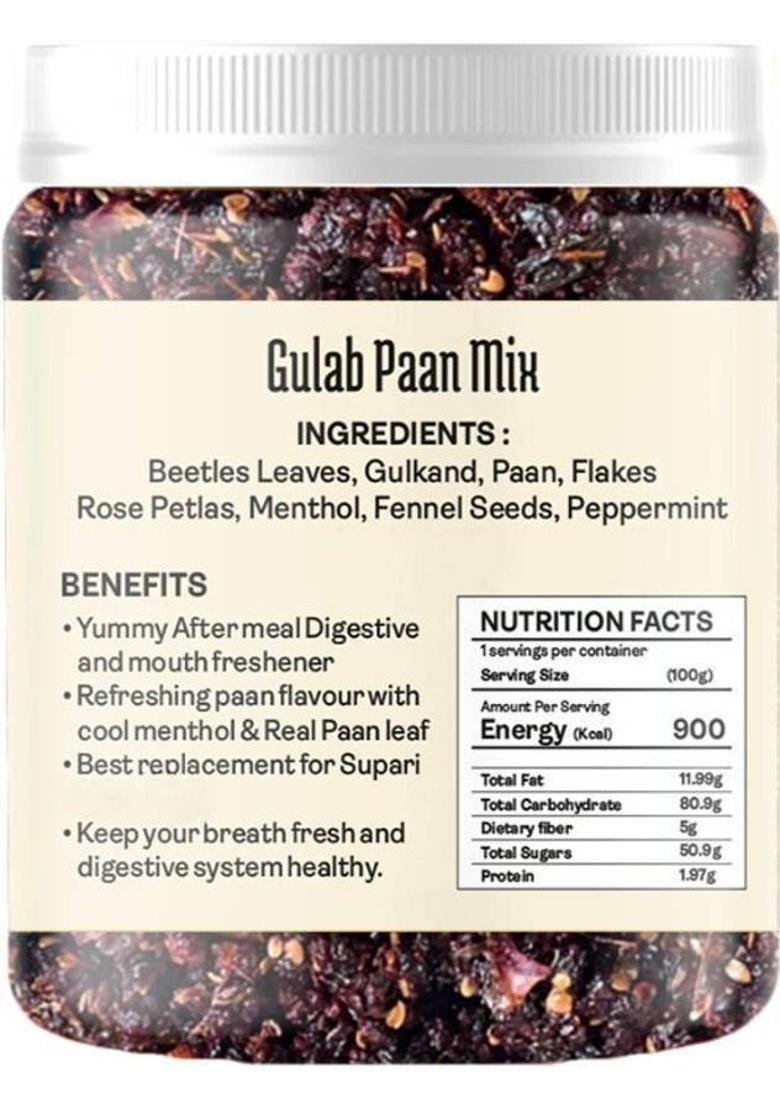 Vilaas Gulab Paan Mukhwas – Sweet & Refreshing Paan Mix For After Meal Freshness Gulaab Mouth Freshener (300 G)