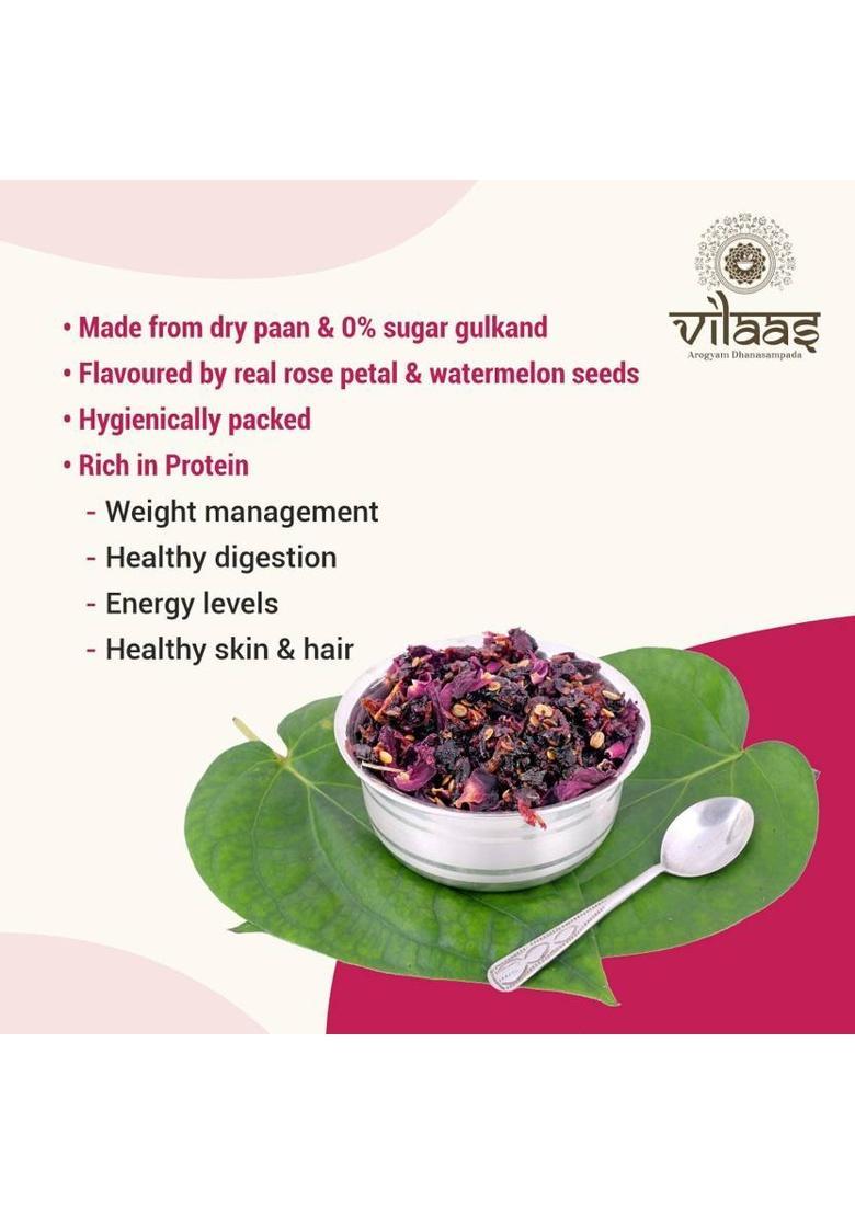 Vilaas Gulab Paan Mukhwas – Sweet & Refreshing Paan Mix For After Meal Freshness Gulaab Mouth Freshener (300 G)