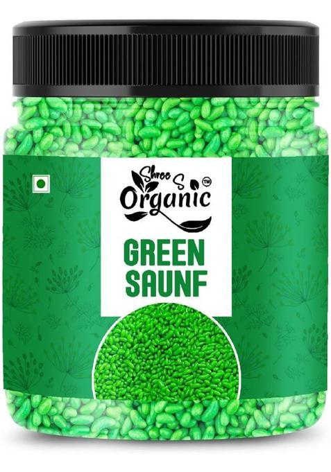 Shree S Organic Premium Green Saunf Mukhwas 1Kg | Natural Fennel Seeds Digestive Sweet Mouth Freshener&nbsp;&nbsp;(1000 G)