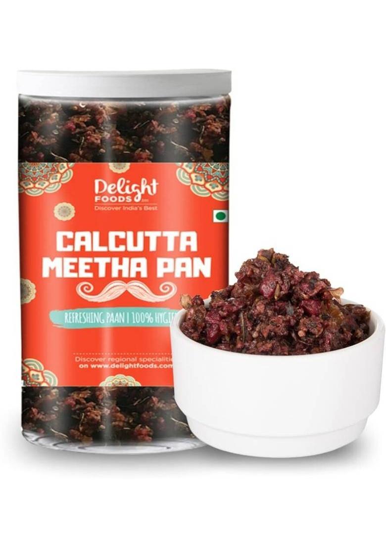 Delight Foods Calcutta Meeth Paan & Jaipuri Meeth Paan Without Supari (100 Each) Traditional Mukhwas Mouth Freshener (2 X 100 G)