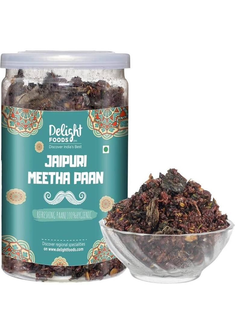 Delight Foods Calcutta Meeth Paan & Jaipuri Meeth Paan Without Supari (100 Each) Traditional Mukhwas Mouth Freshener (2 X 100 G)